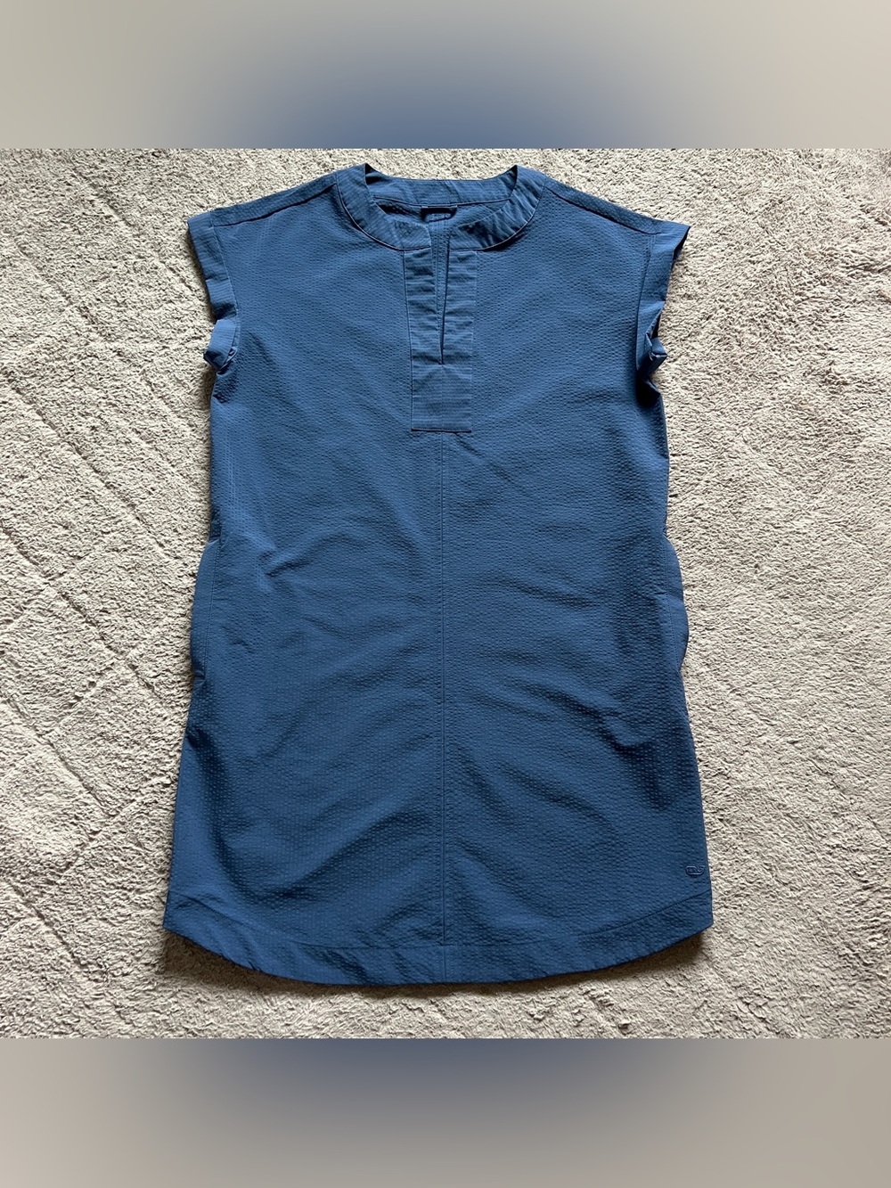 Vineyard Vines Performance Cap Sleeve Shift Dress V-Neck Preppy Chic Sz XS